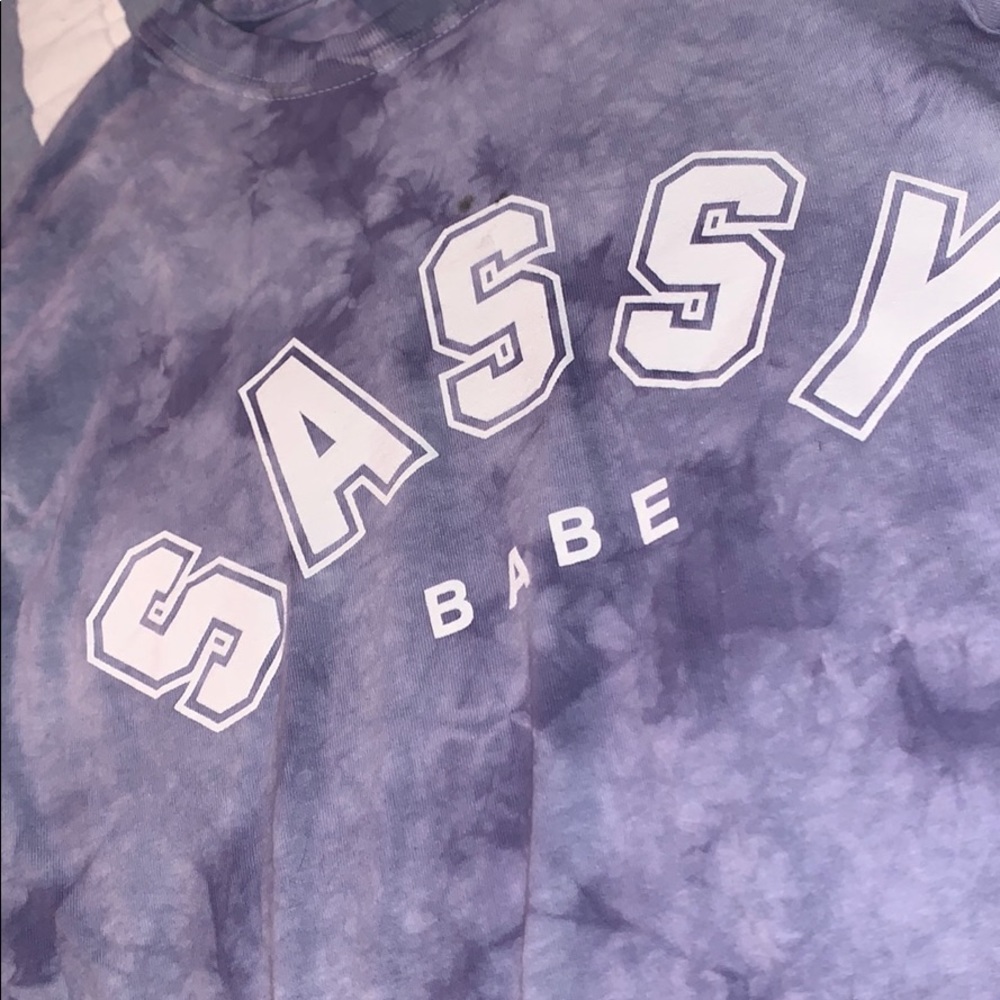 RUE 21 Sassy Purple tie dye tee !